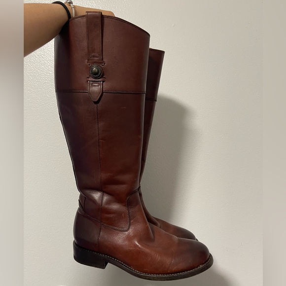 Frye Jayden button Tall leather riding boots - Picture 2 of 8